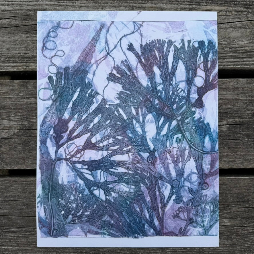 Beneath the Waves - Original Unique Monoprint, Isle of Islay (xvi)