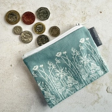 Duck Egg Meadow Small Zipped Pouch