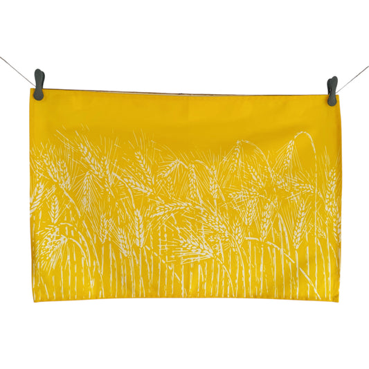 Field of Barley Tea Towel - Straw