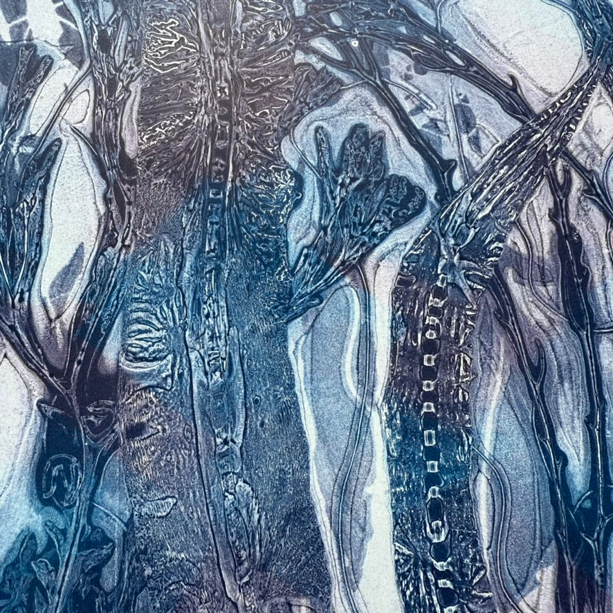 Beneath the Waves - Original Unique Monoprint, Isle of Islay (xiii)