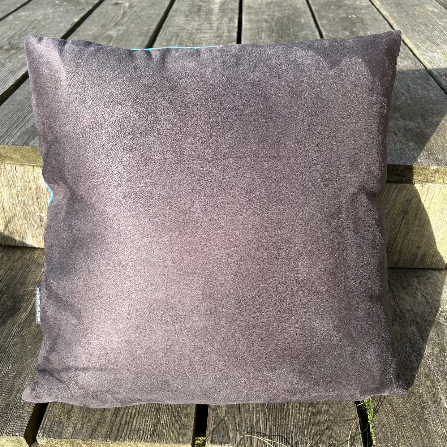 Wildflowers of Islay Faux Suede Cushion Cover - Purple
