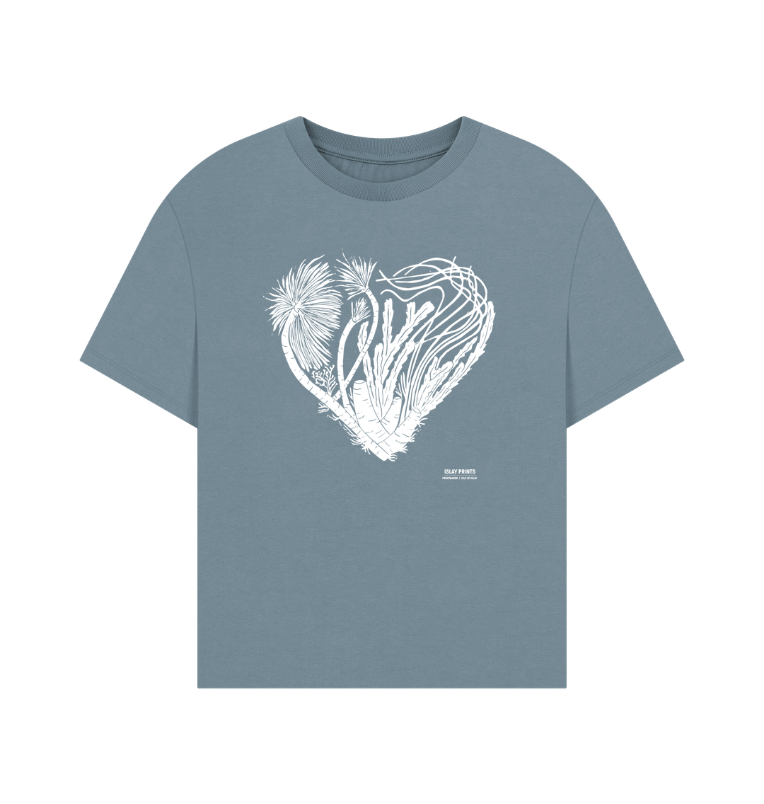 Stone Blue Women's Underwater Love Oversized T-shirt