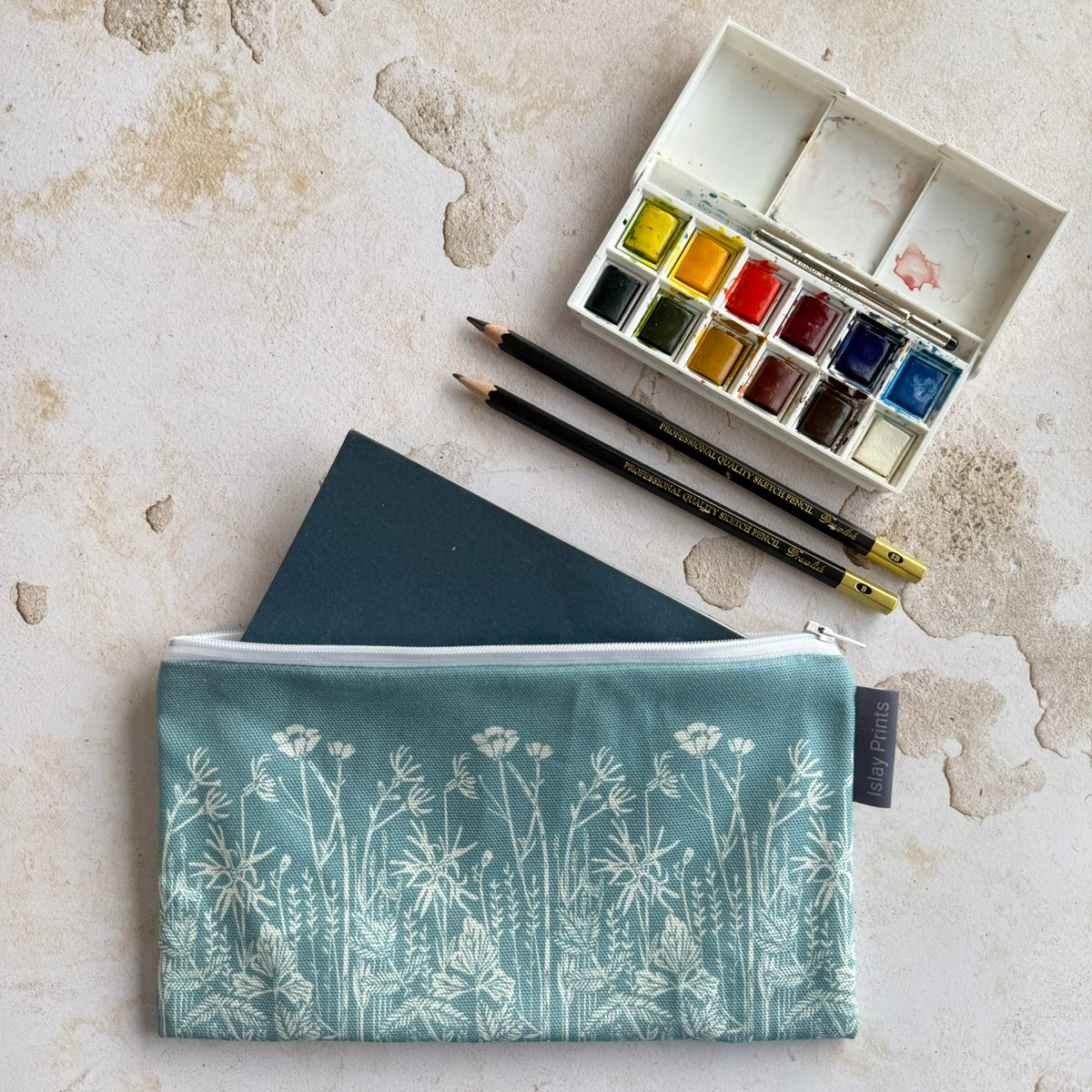 Duck Egg Meadow Pencil Case
