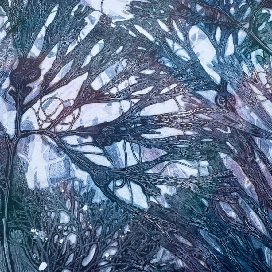 Beneath the Waves - Original Unique Monoprint, Isle of Islay (xvi)