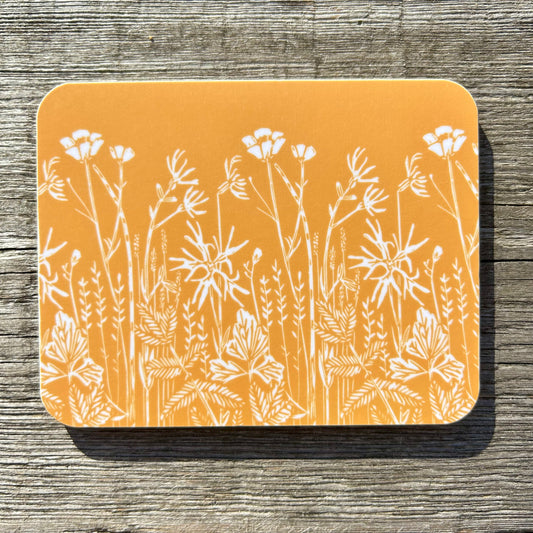 Wet Meadow Coaster - Ochre