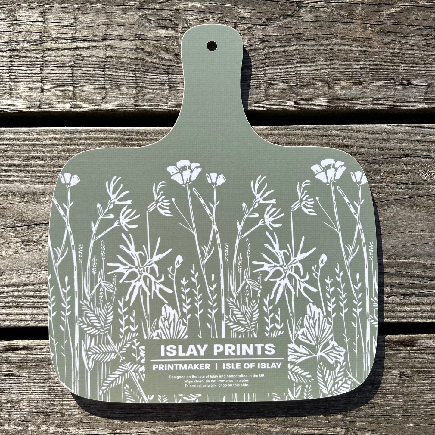 Wet Meadow Melamine Chopping Board - Duck Egg