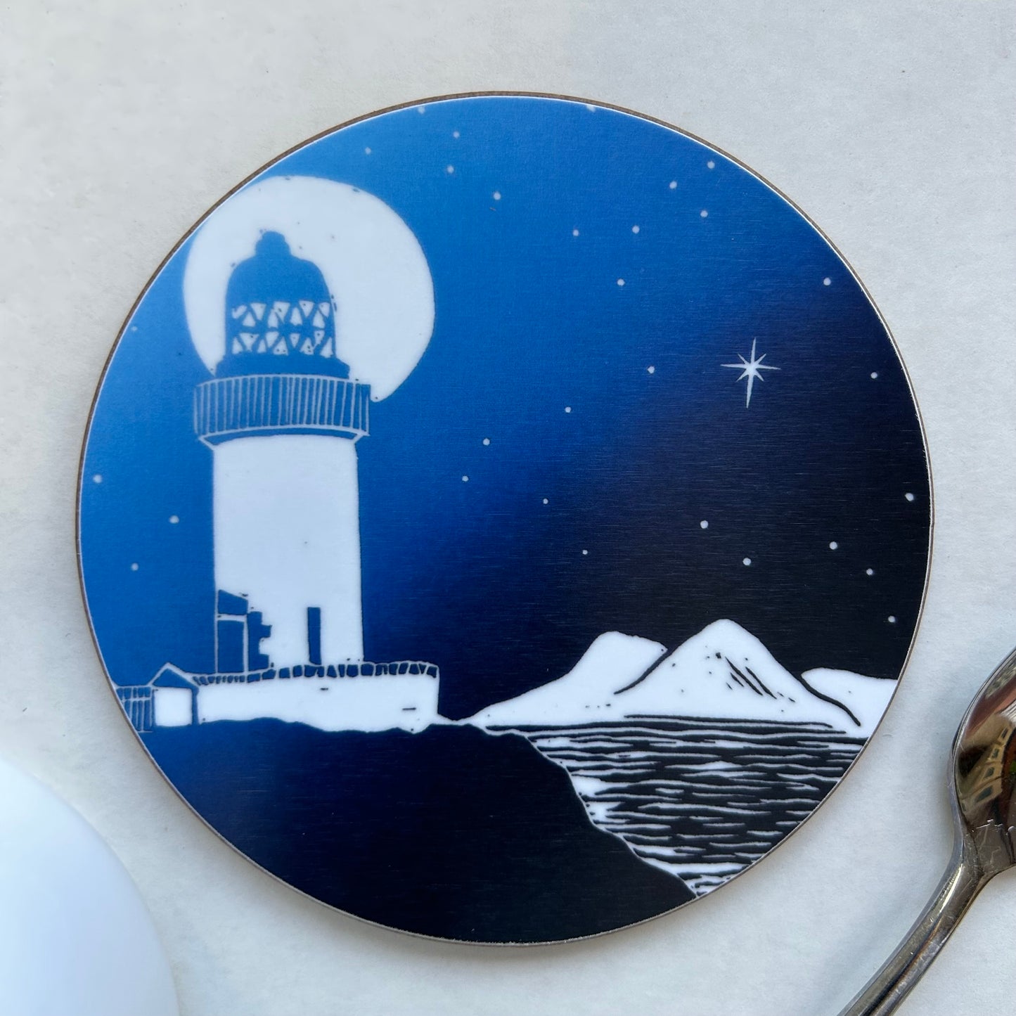 Round Coaster - Starry Nights on Islay - Port Charlotte Lighthouse