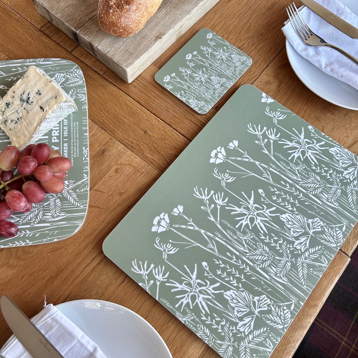 Wet Meadow Coaster - Green