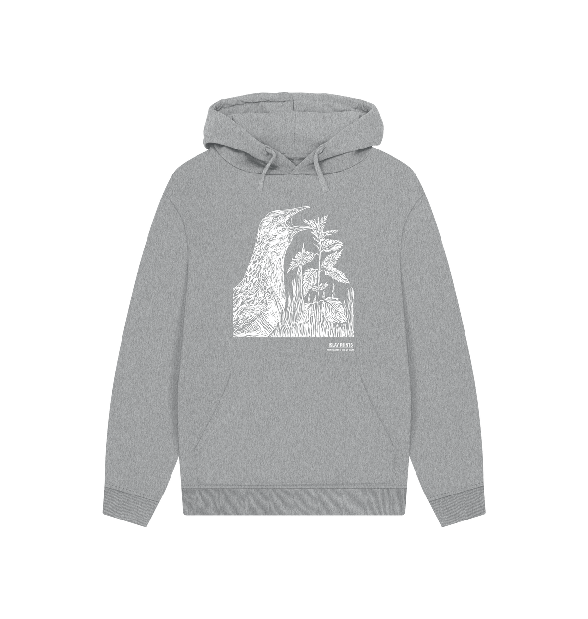Athletic Grey Printed Hoody Front