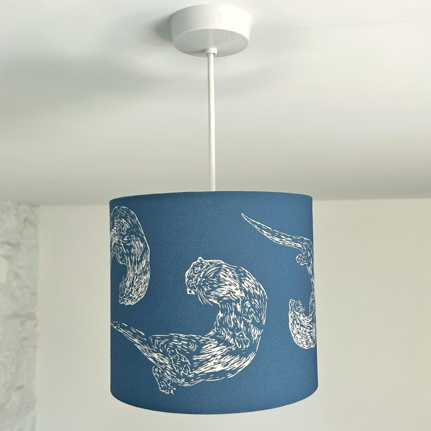 Handmade Tumbling Otters Lamp / Ceiling Shade - 20cm