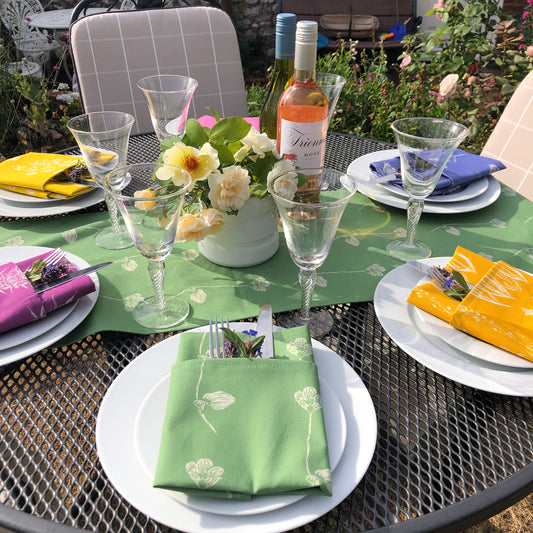 SALE 30% off applied at checkout Wildflowers of Islay Table Runner -  only purple thistle remaining