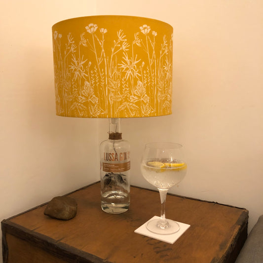 Handmade Wet Meadow Lampshade - Ochre