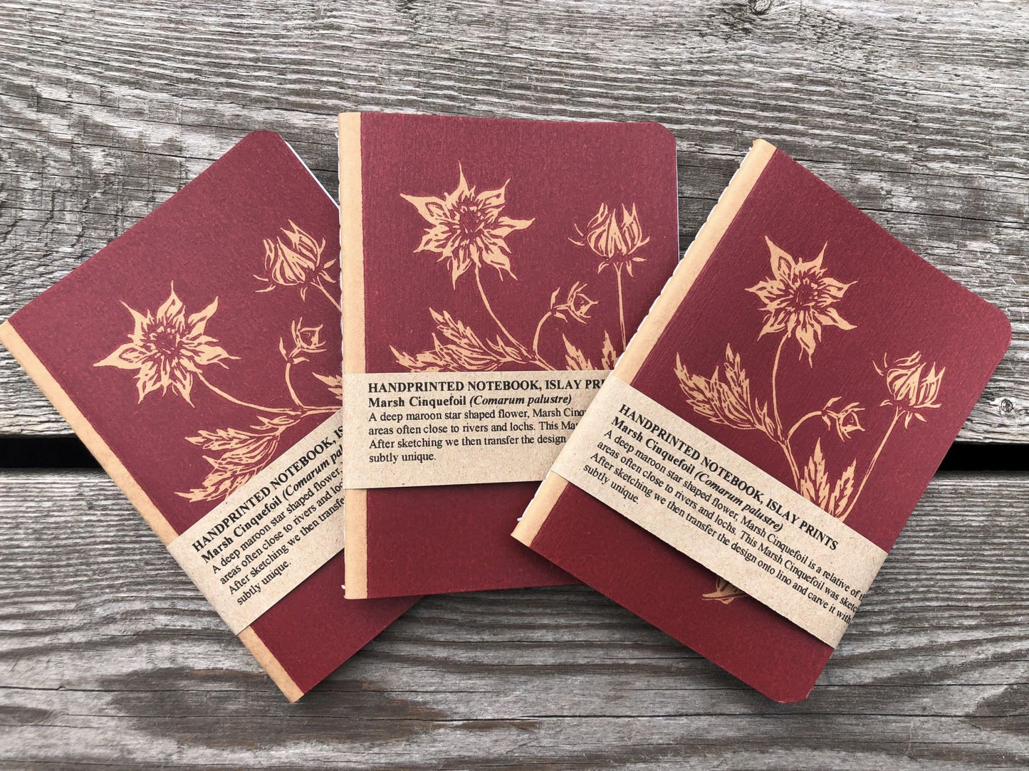 Handprinted Notebook - Marsh Cinquefoil