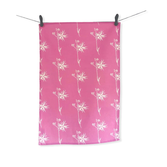 Ragged Robin Tea Towel - Wildflowers of Islay