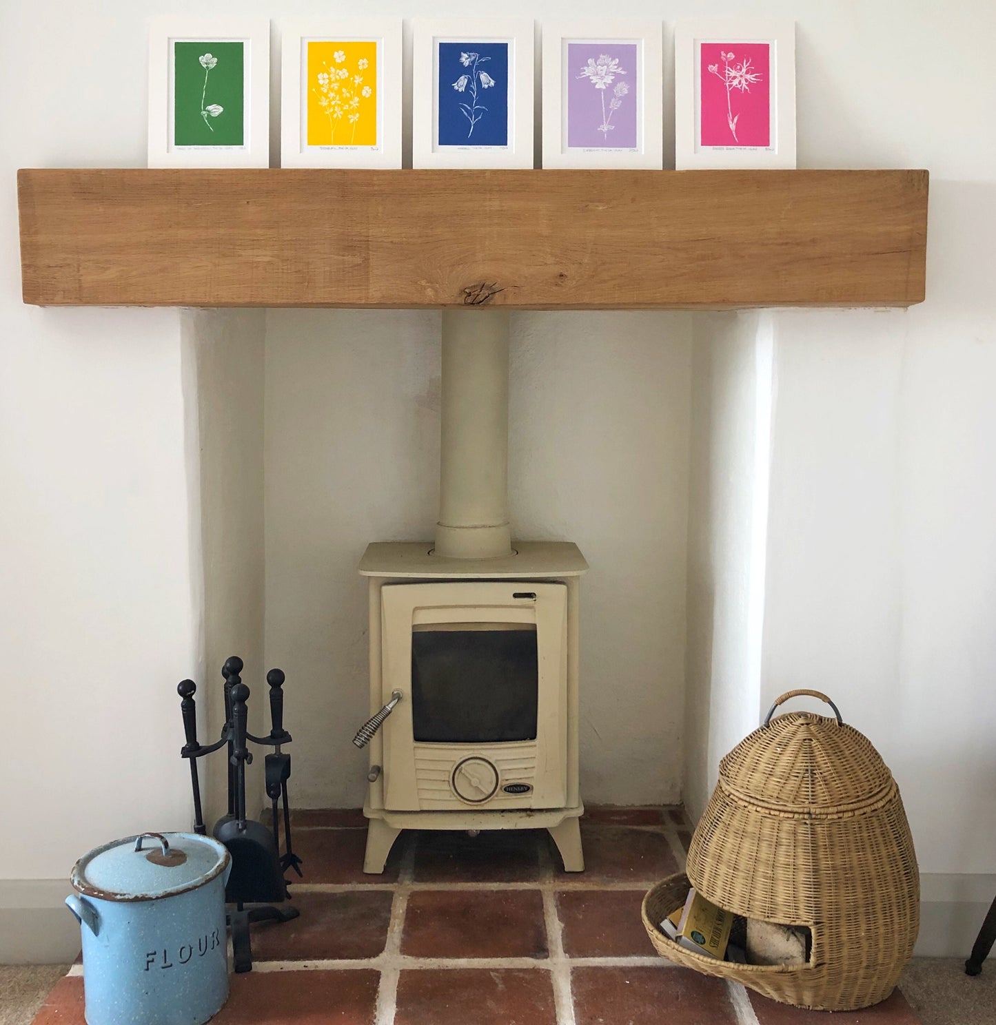 Harebell Original Linoprint - Isle of Islay