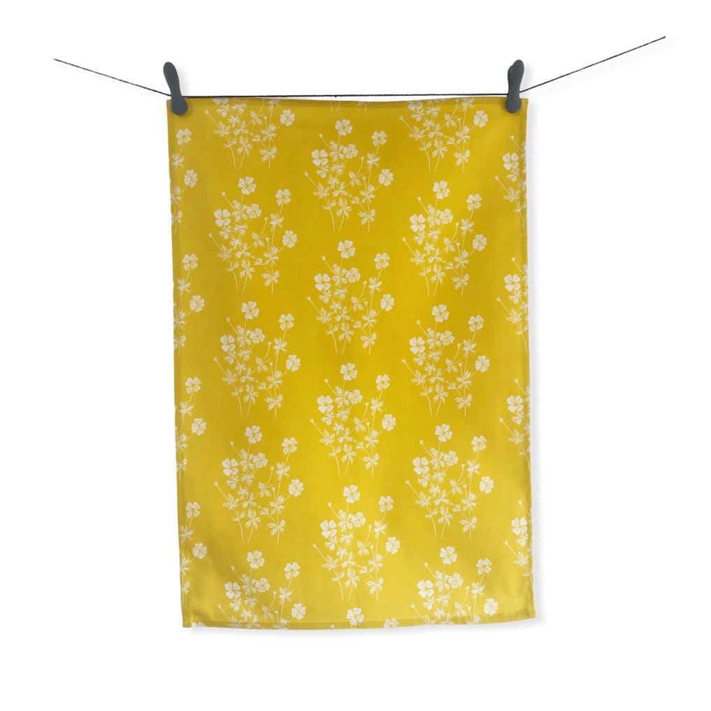 Tormentil Tea Towel - Wildflowers of Islay