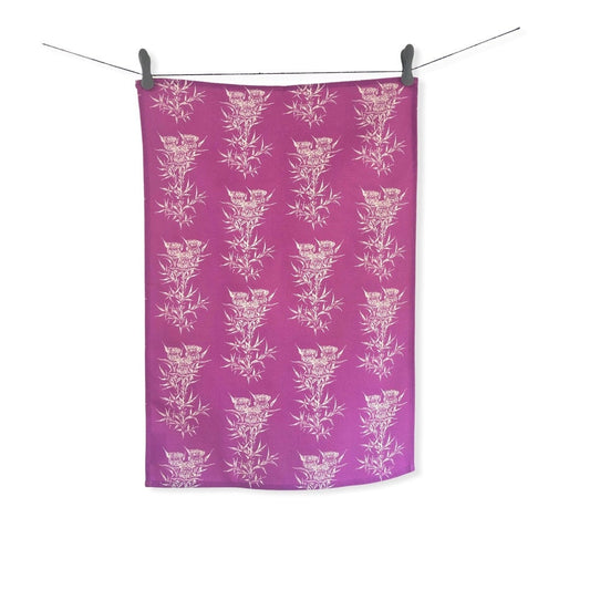 Thistle Tea Towel - Wildflowers of Islay