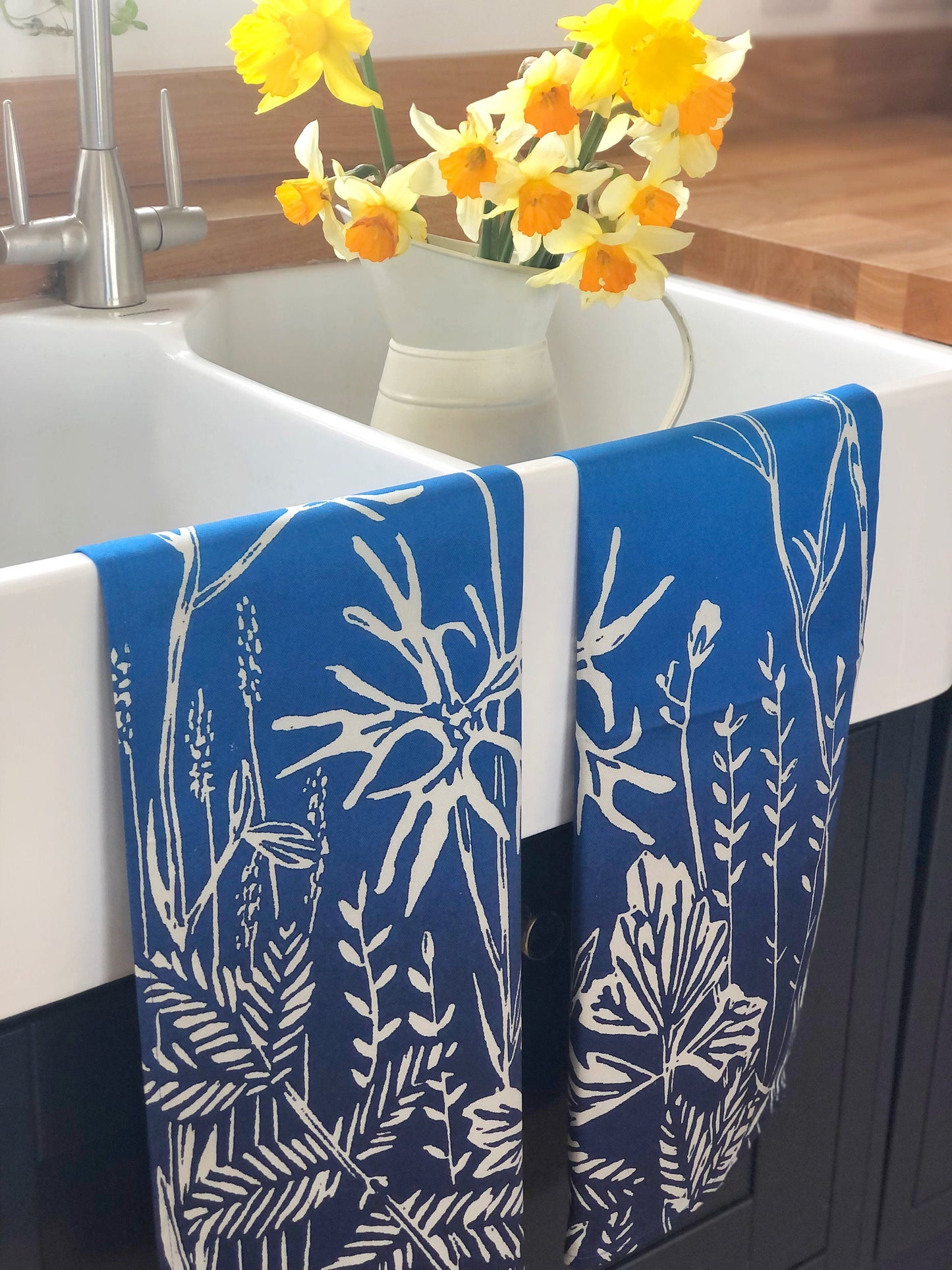 Wet Meadow Tea Towel - Wildflowers of Islay
