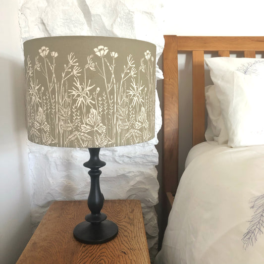 Handmade Wet Meadow Lampshade - Stone