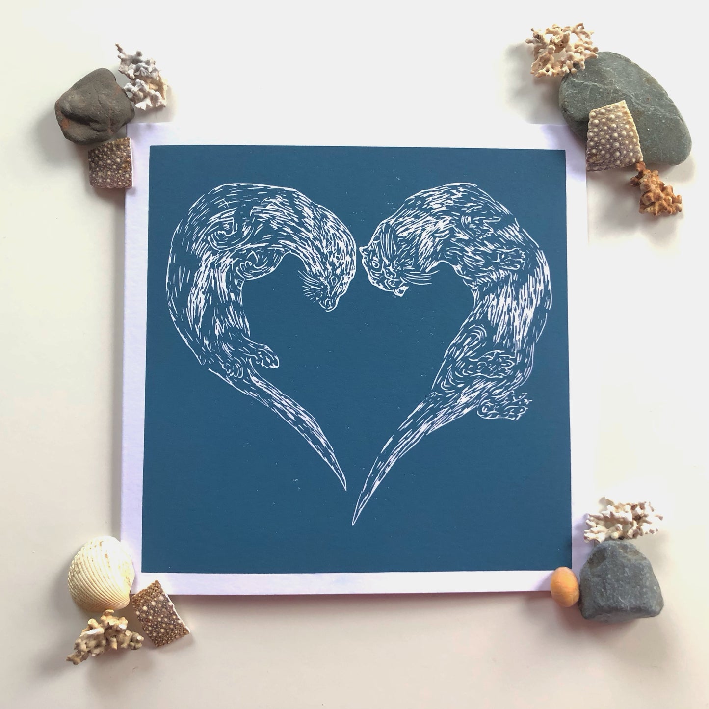 Swimming Otters Card - Into the Deep. Back in stock mid September