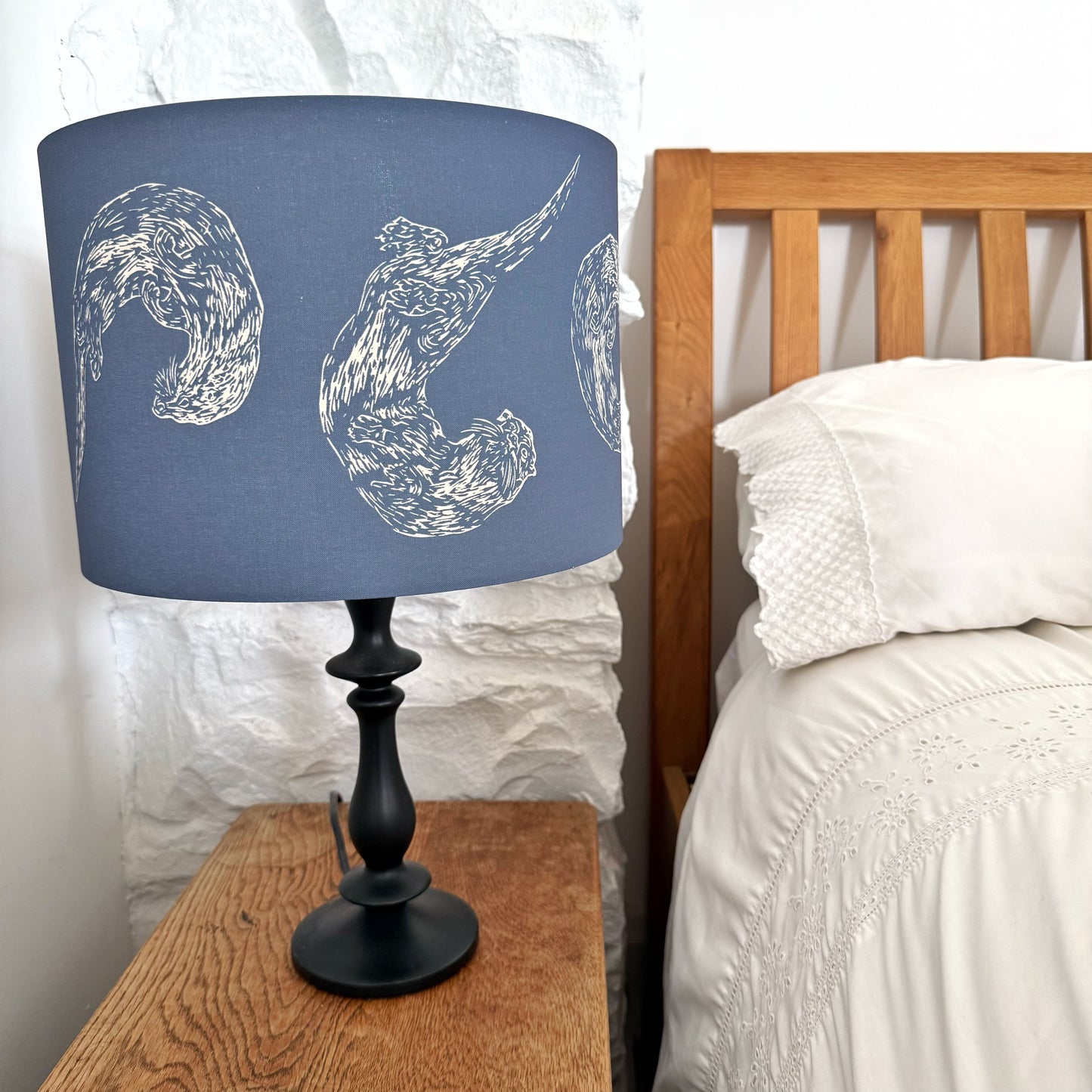 Handmade Tumbling Otters Lamp / Ceiling Shade - 30cm