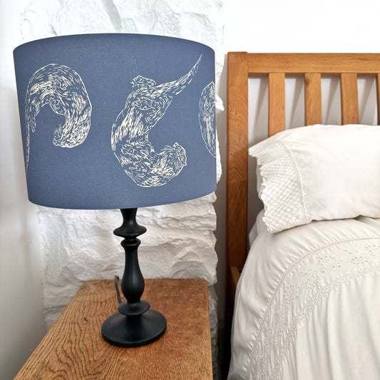 Handmade Tumbling Otters Lamp / Ceiling Shade - 30cm