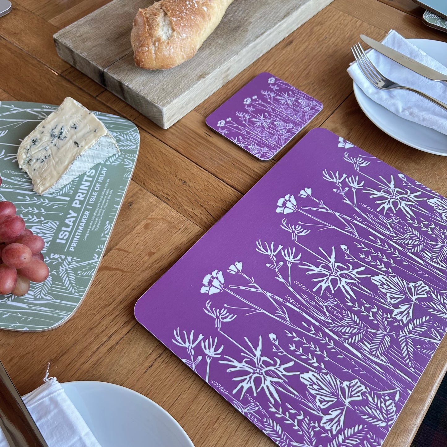 Wet Meadow Coaster - Purple