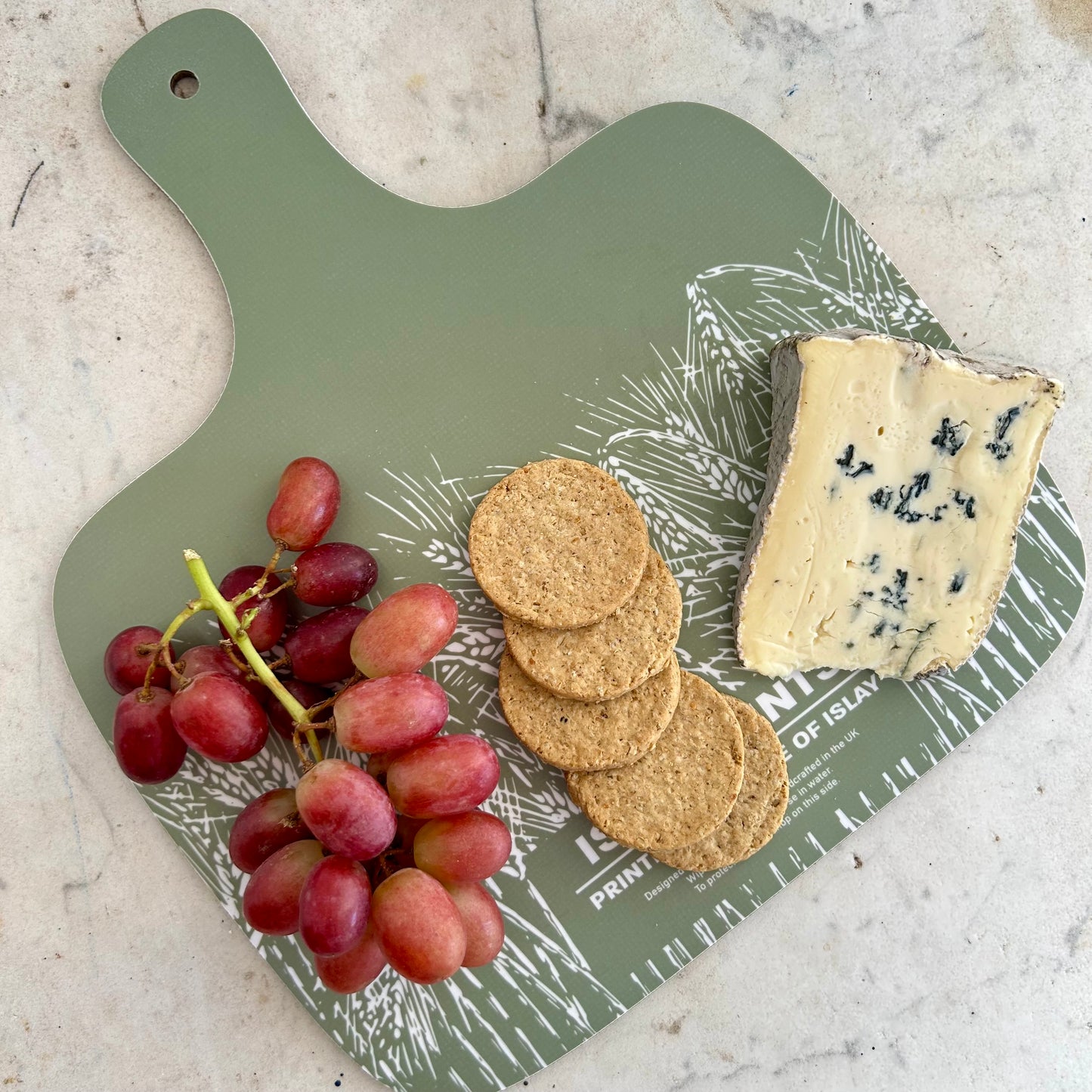 Field of Barley Melamine Chopping Board - Turquoise