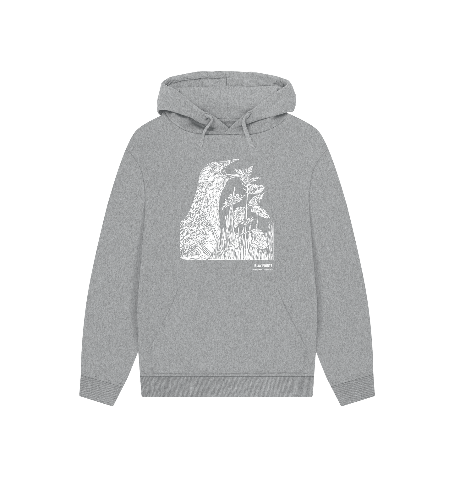 Athletic Grey Printed Hoody Front