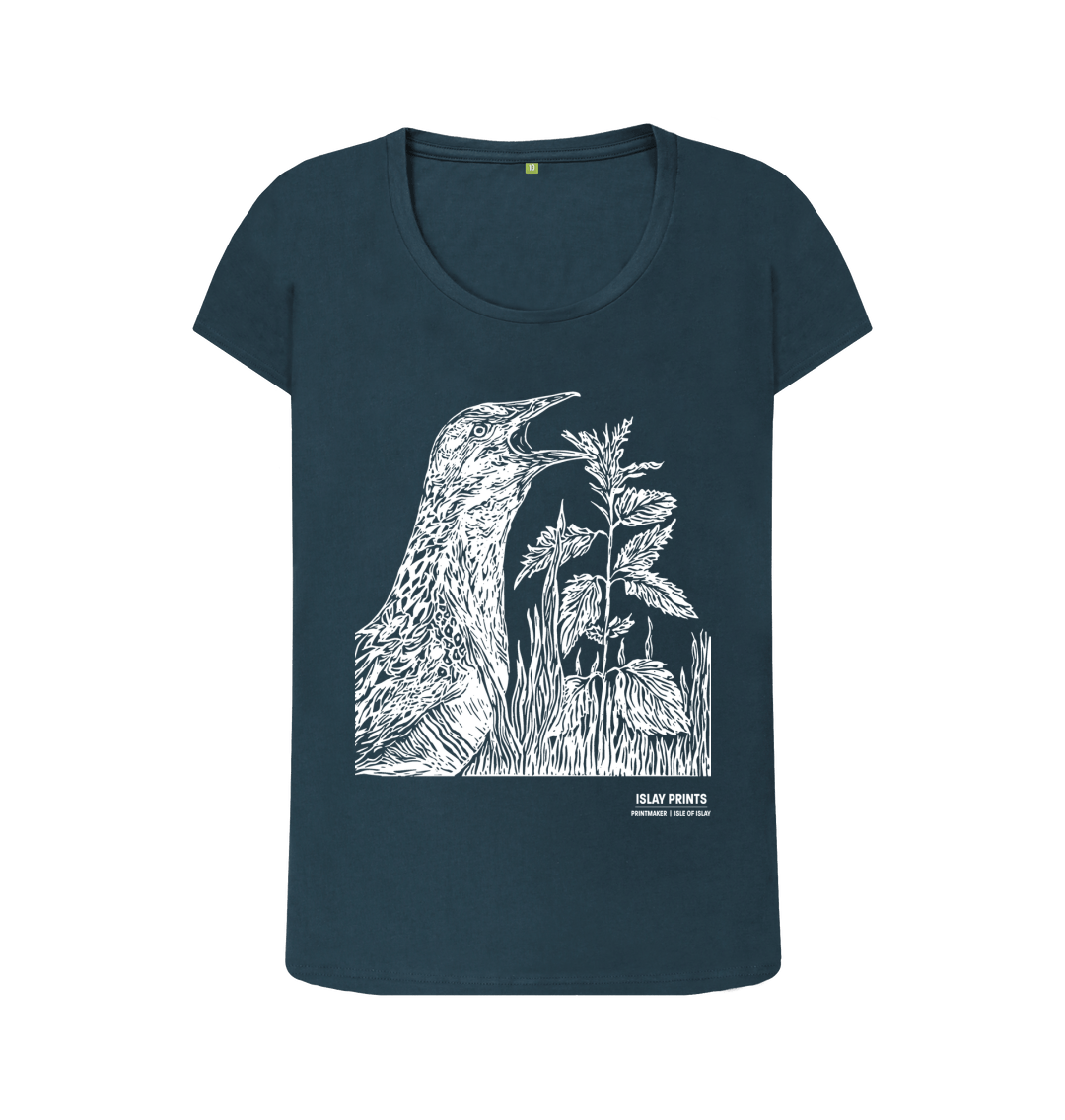 Denim Blue Printed T-shirt Front