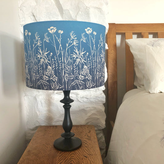 Handmade Wet Meadow Lampshade - Graduated Blue